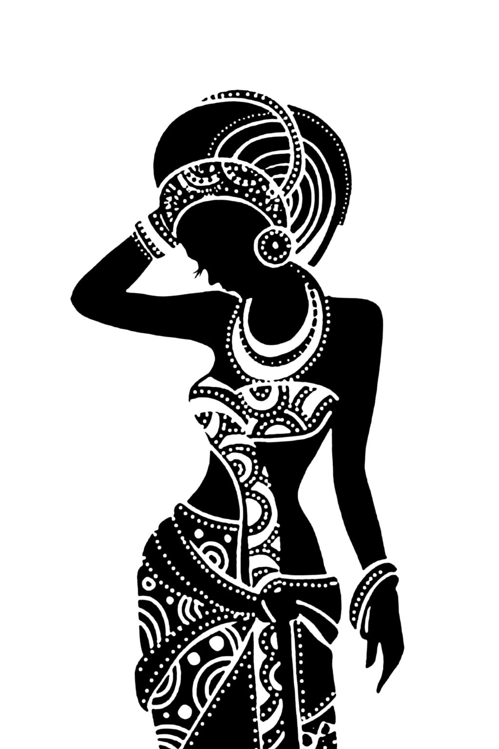 Quadro Decorativo Mulher Negra Africana
